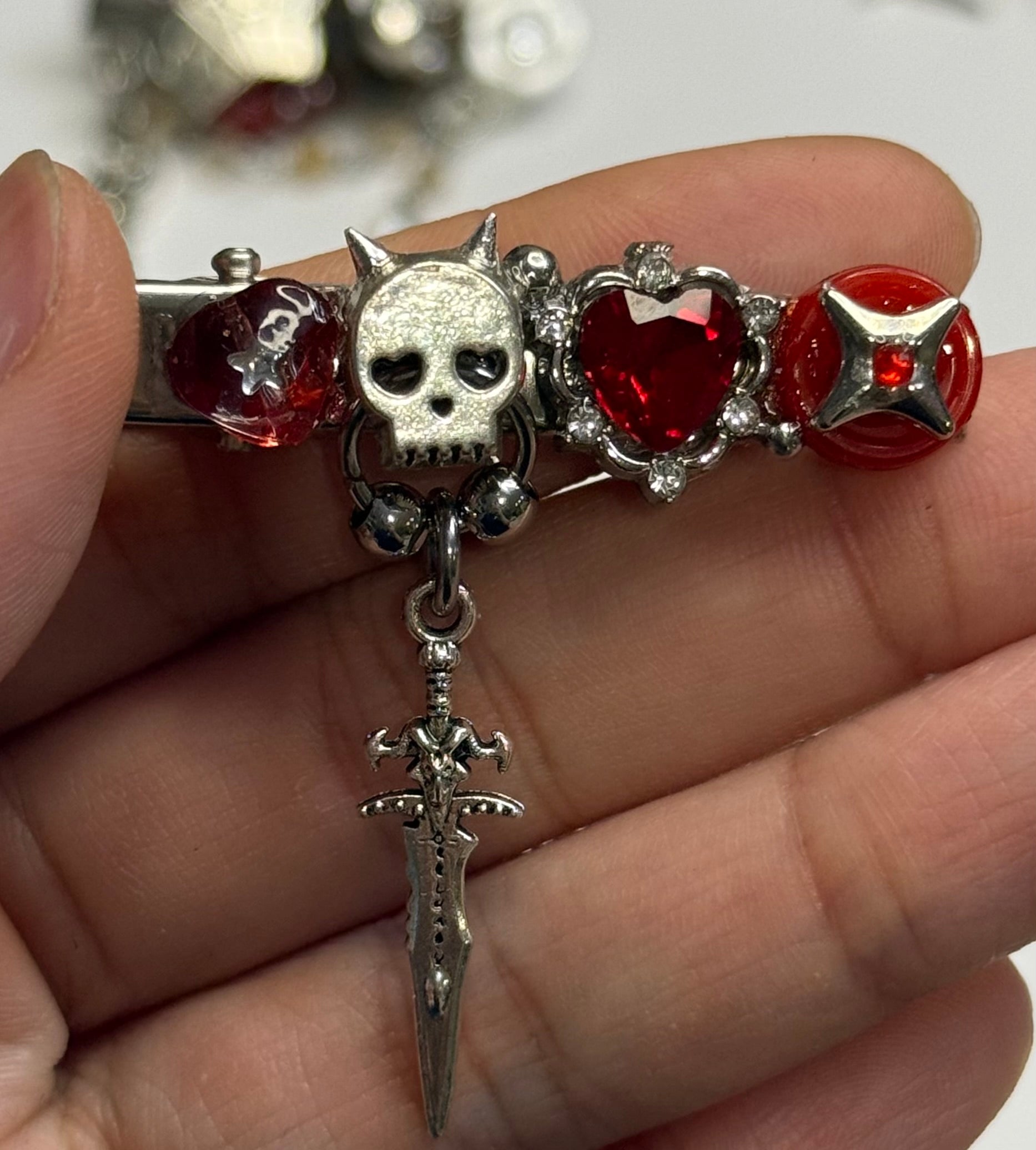 "TILL DEATH DO US PART" HAIRCLIP